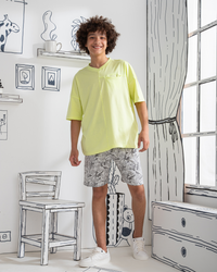 Tropicals Boys' pajamas, half sleeves and shorts