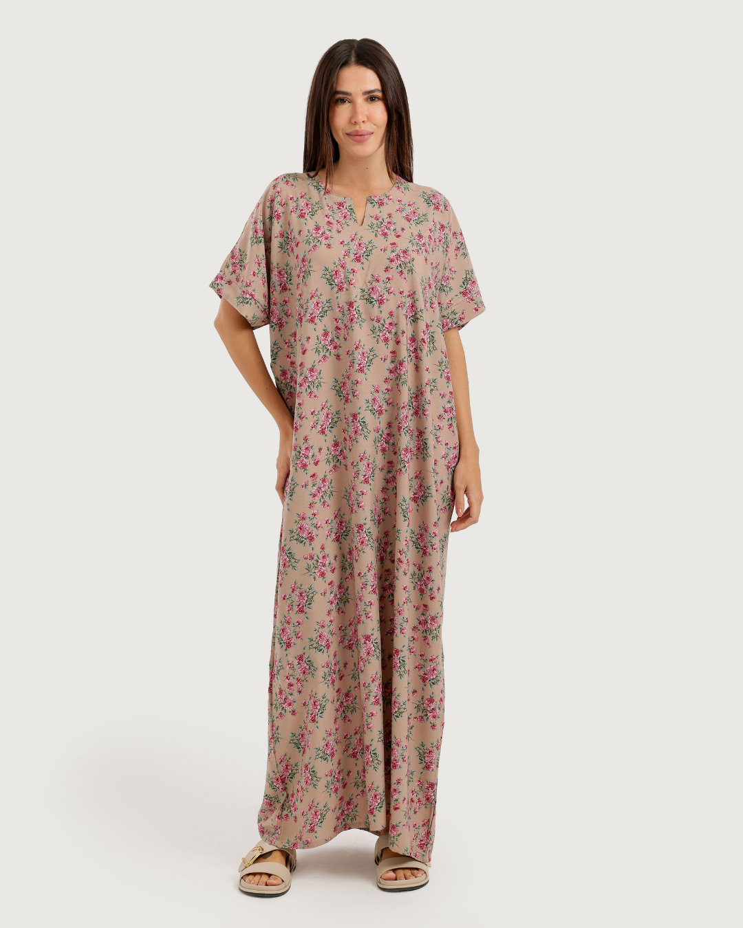 Long Patterned Viscose Shirt 177