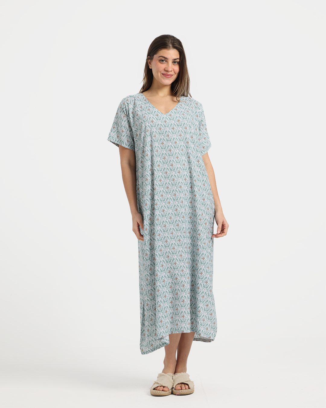 قميص فسكوز قصير مشجر 170