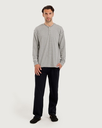 Relax in Style Men Striped Pajama