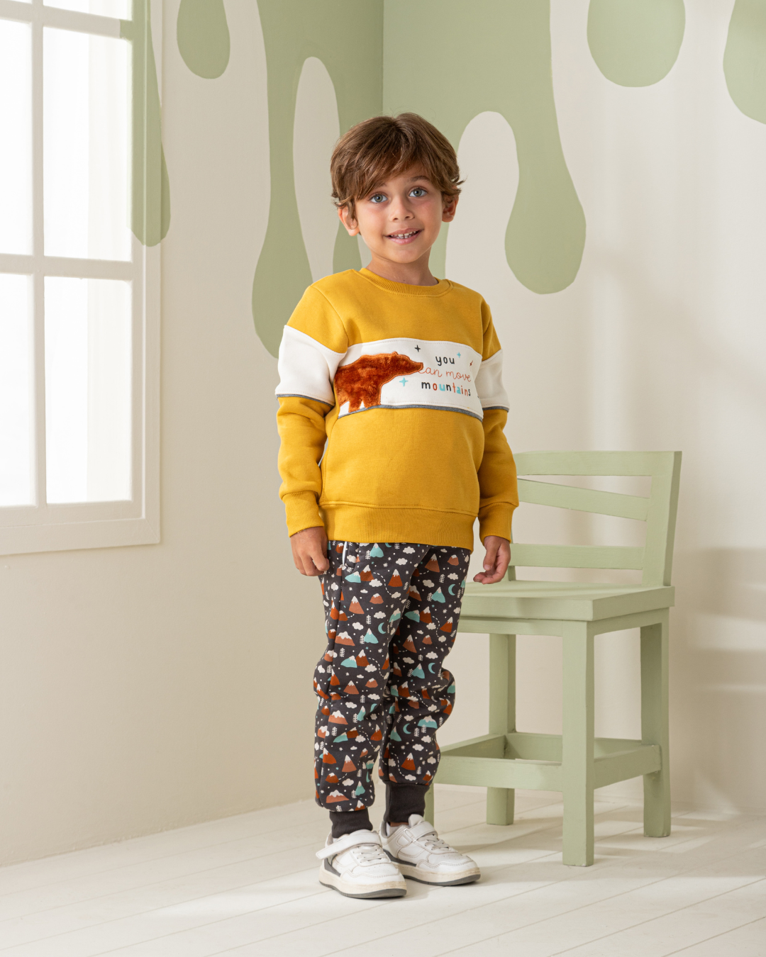 You can move Mountains Boys' Milton cotton pajamas