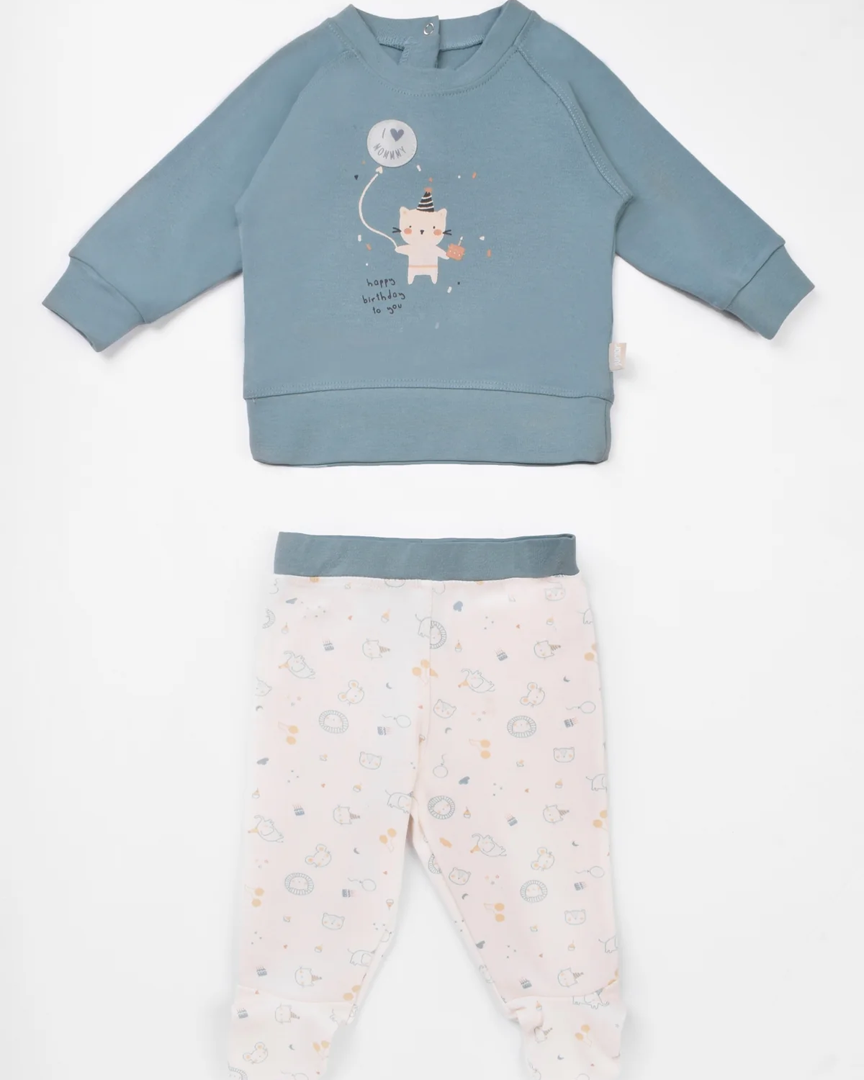 Lest Celebrate بيجامه اولادي تيشرت وبنطلون مطبوع