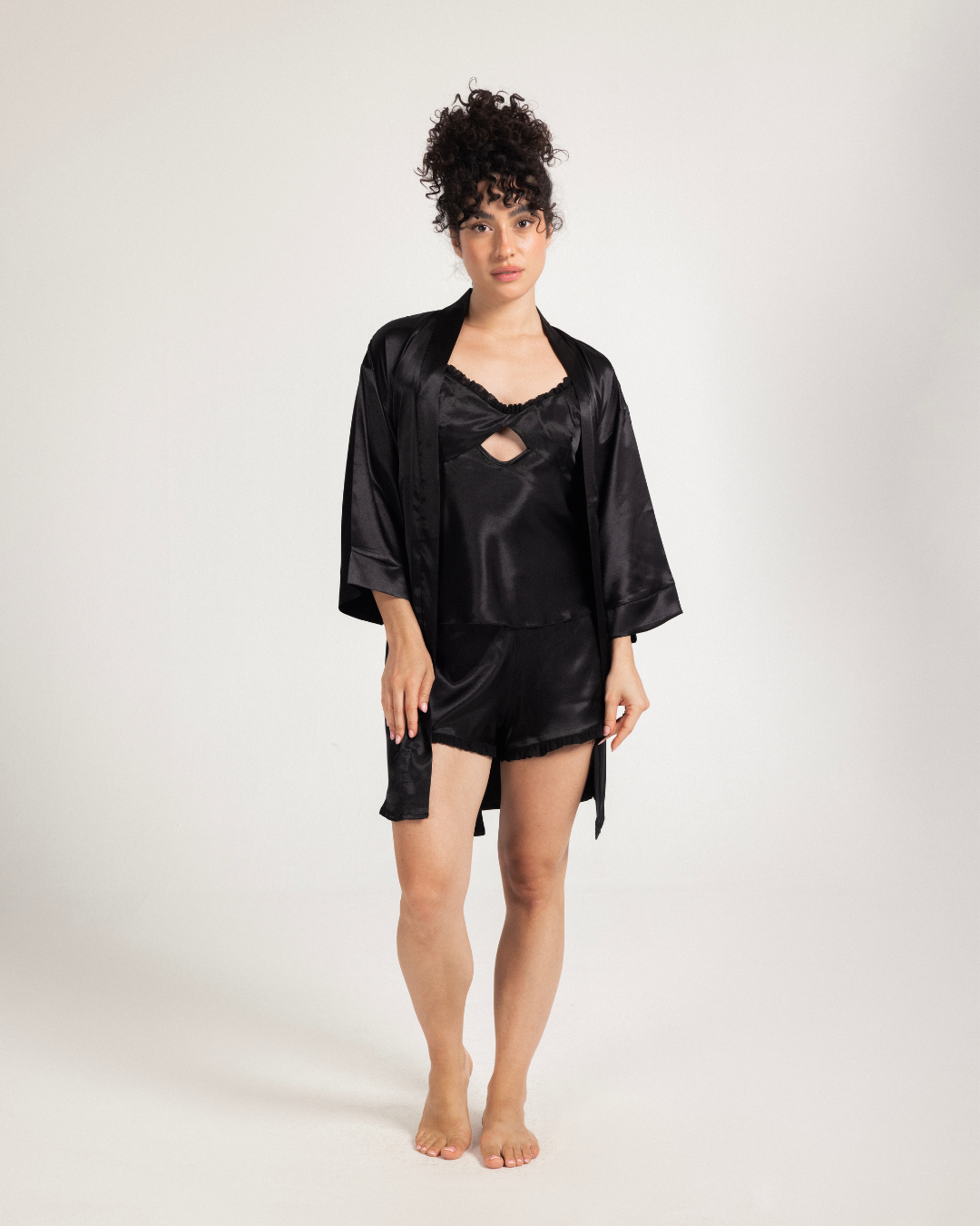 روب ساتان نص كم