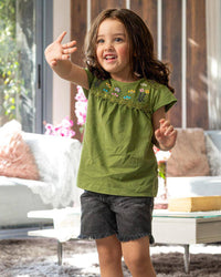 embroidery بيجاما بناتي بيبي