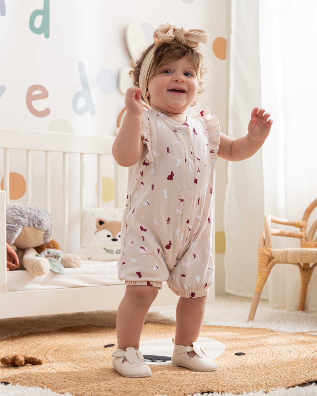 Bunnies New born girl sleepsuit