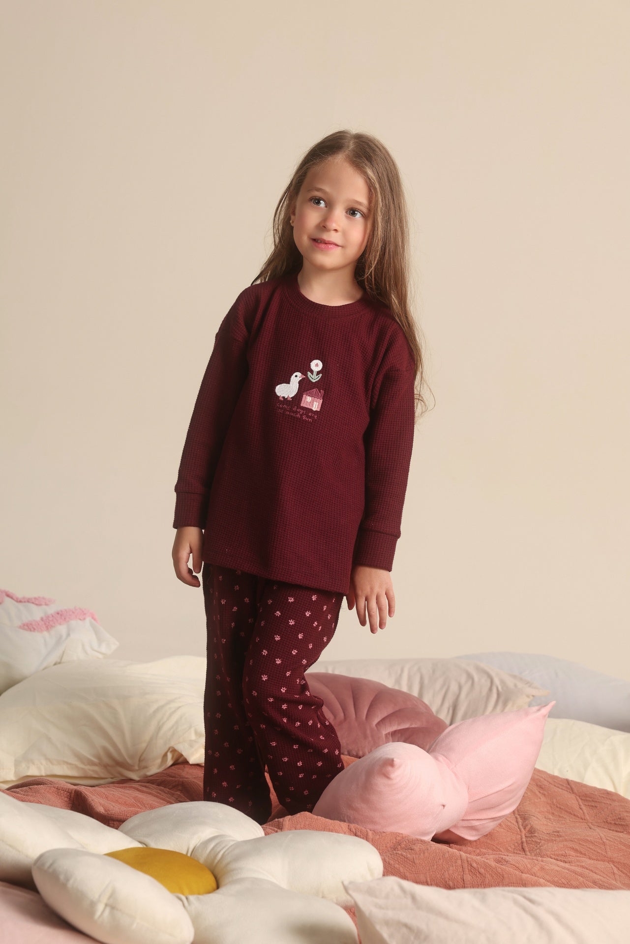 Warm burgundy pajamas