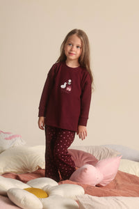 Warm burgundy pajamas