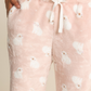 Lovely Bear Women Pant in Pink