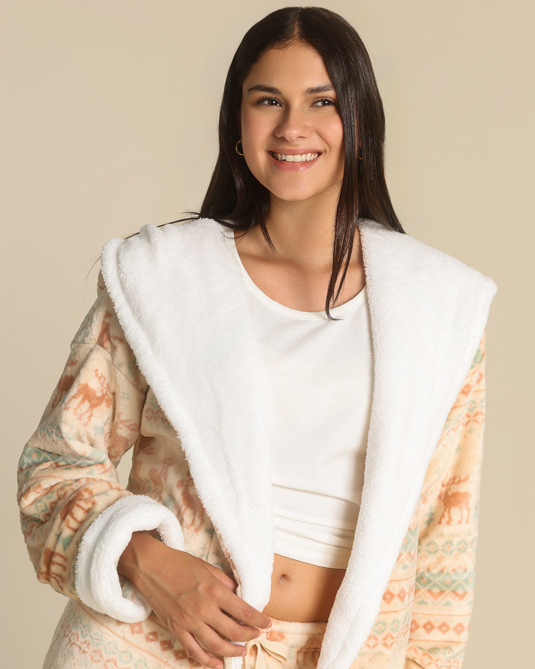 Nordic vibes women robe