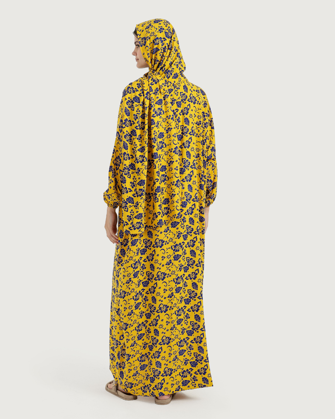 Printed Viscose Abaya 12