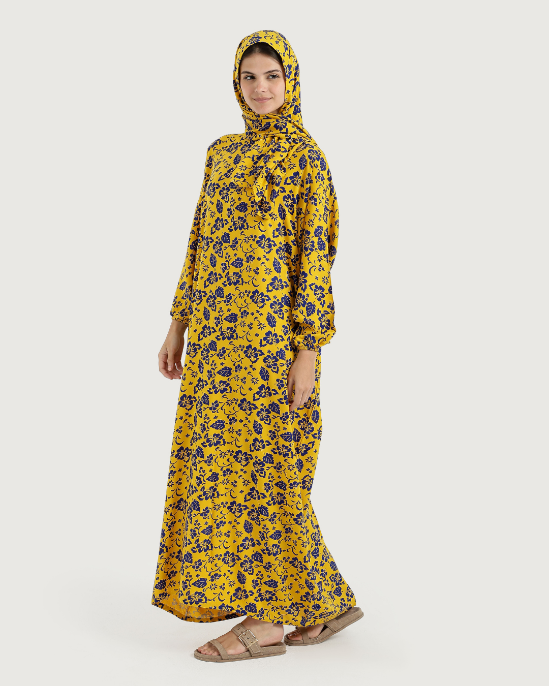 Printed Viscose Abaya 12