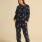 Women pajama set in vintage flower