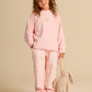 Girls' pajamas with a delicate floral print