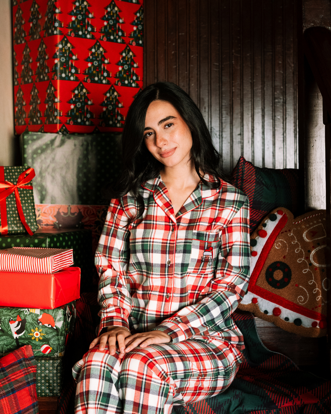 Santa's Favorite Classic Button up Pajama