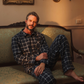 Chic Man in Charcoal Classic Pajama
