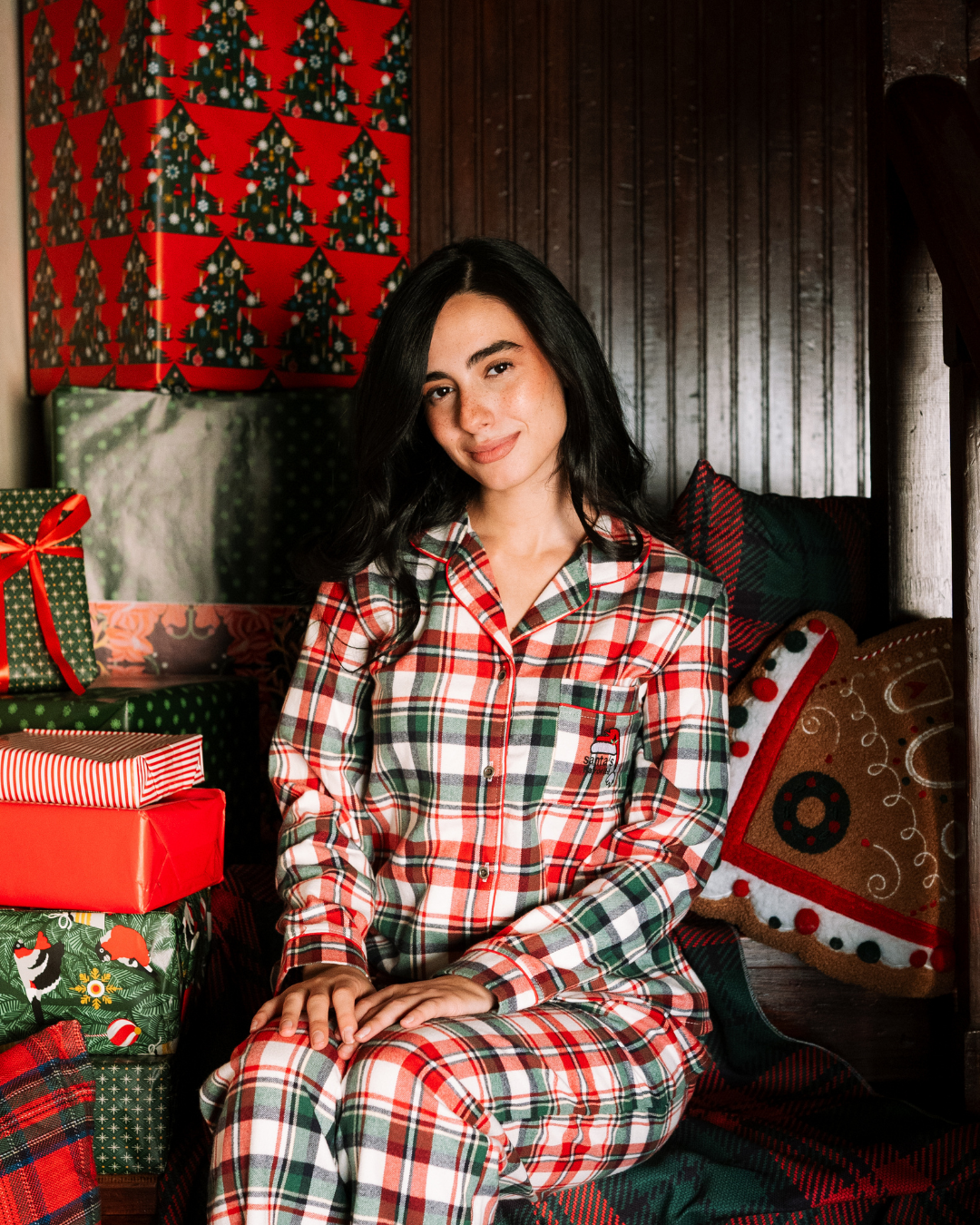Santa's Favorite Classic Button up Pajama