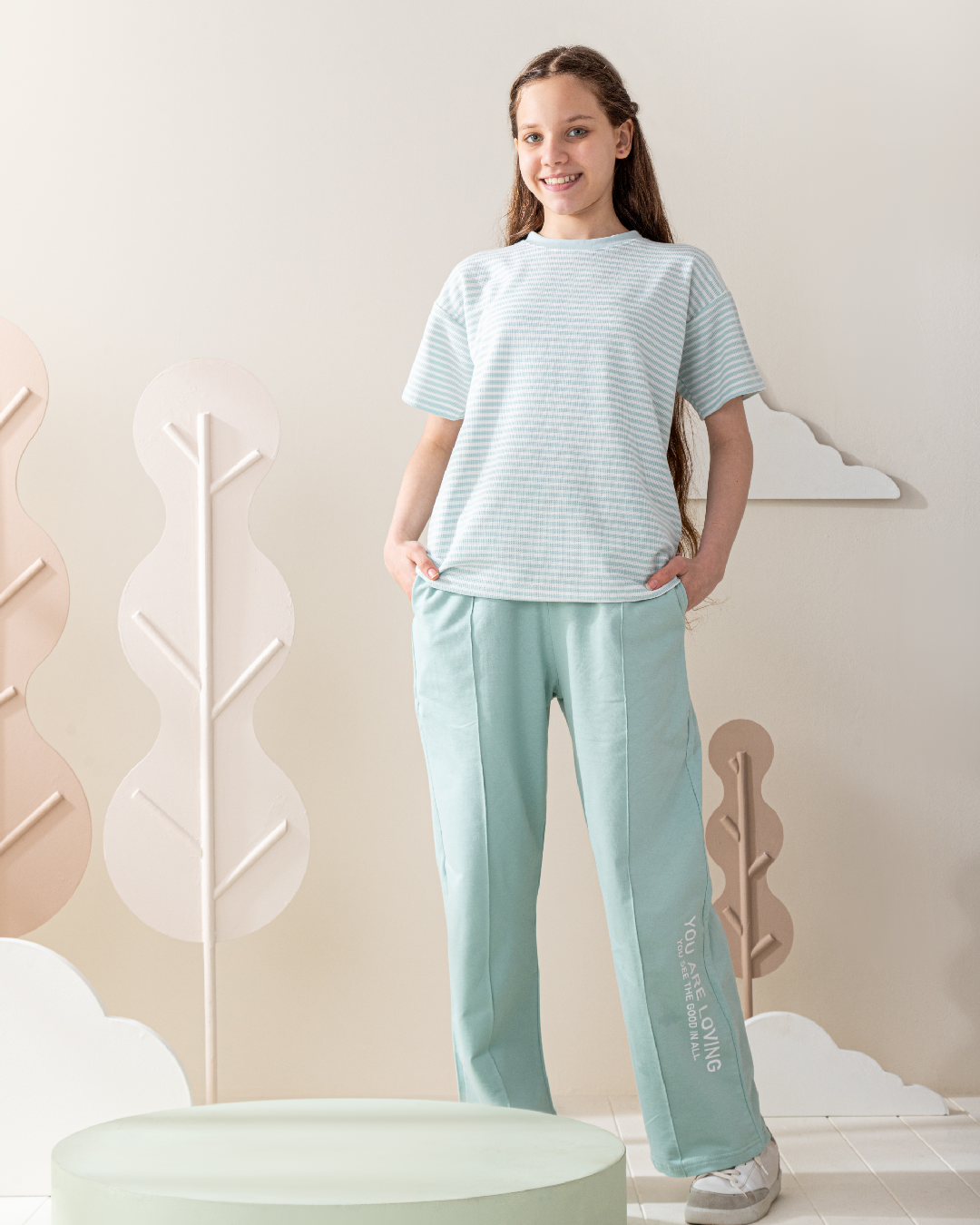 pajamas half sleeves and pants Summer melton