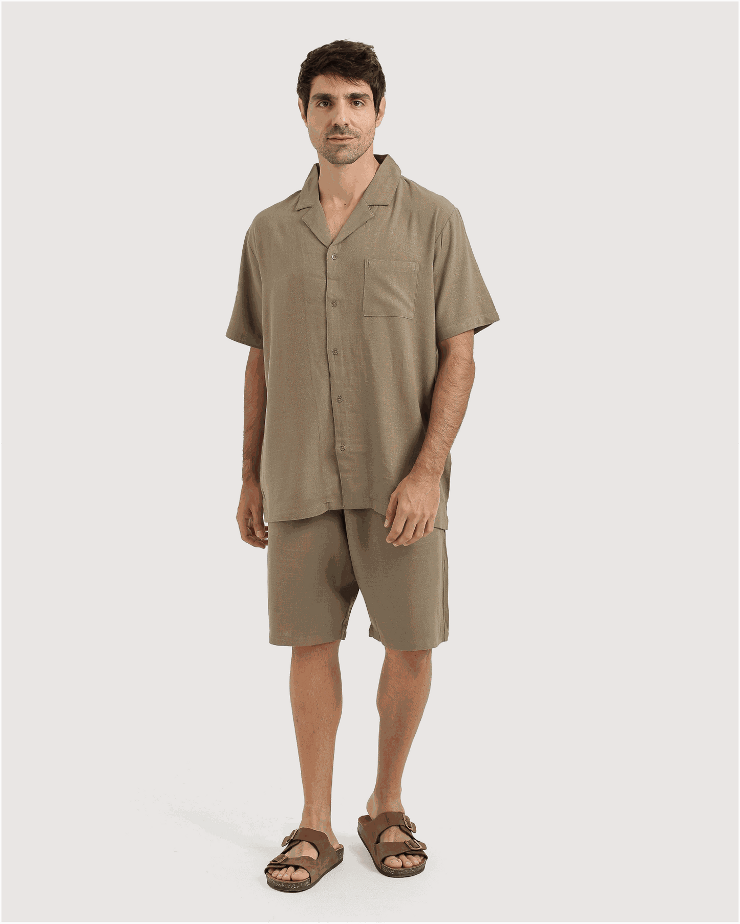 Men's linen set in multiple colors