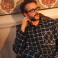 Chic Man in Charcoal Classic Pajama