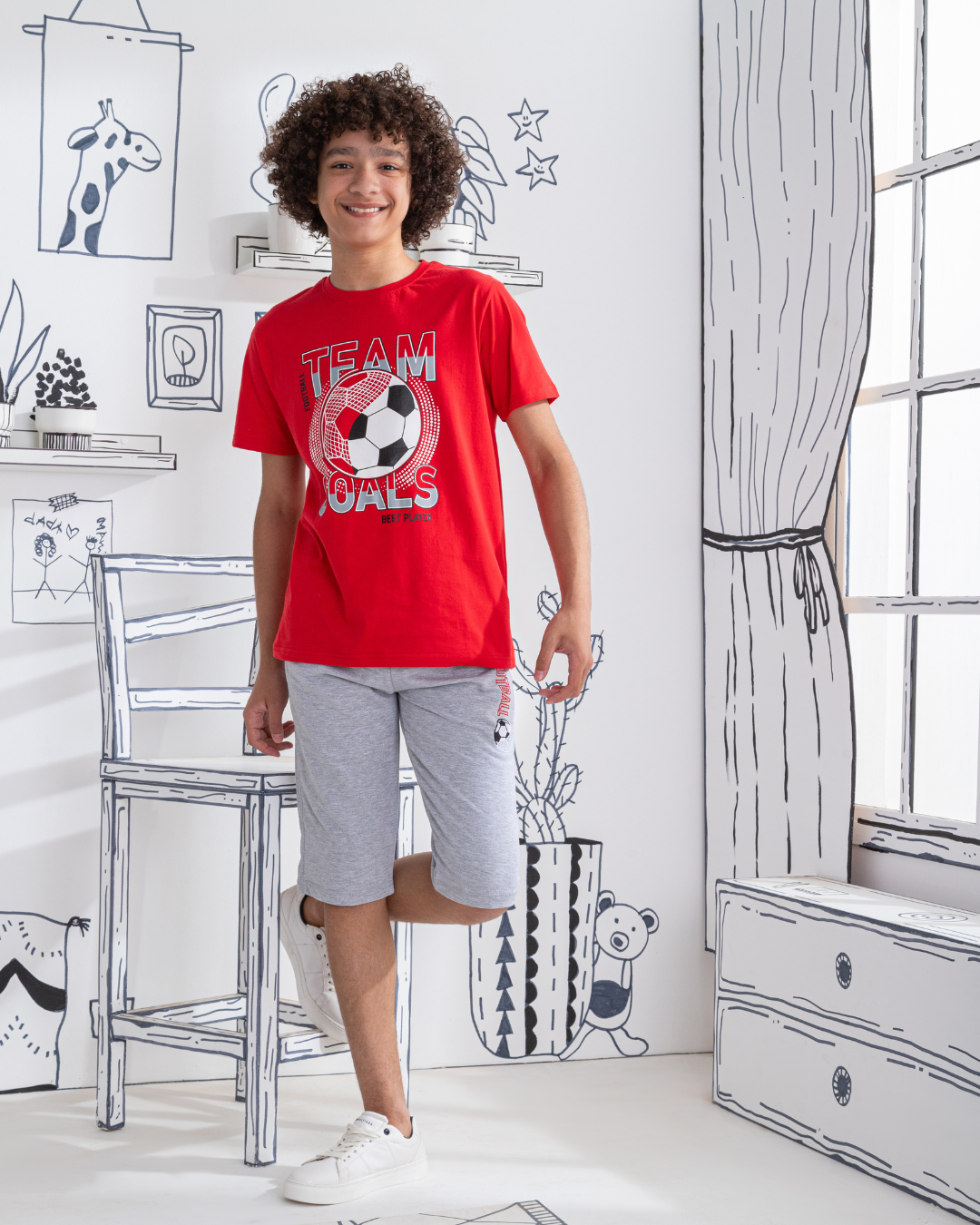 Team Goals Boys' printed pajamas
