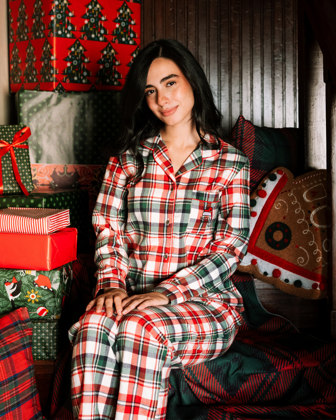 Santa's Favorite Classic Button up Pajama
