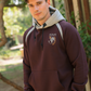 MY VILLAGE Men's hooded pajamas with pockets and chest print