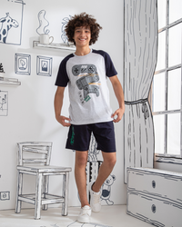 Playstation boys pajamas jersey raglan shorts Playstation