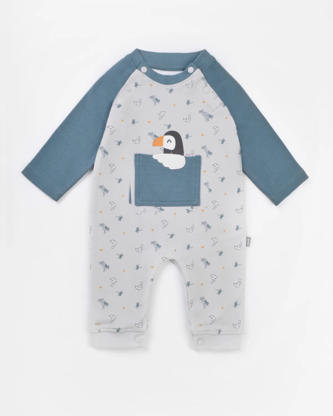 Love Mom printed boys' jumpsuit
