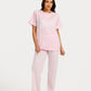 بيجامة حريمي نص كم مع بنطلون