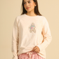 Polka Dots Women pajama in Nude