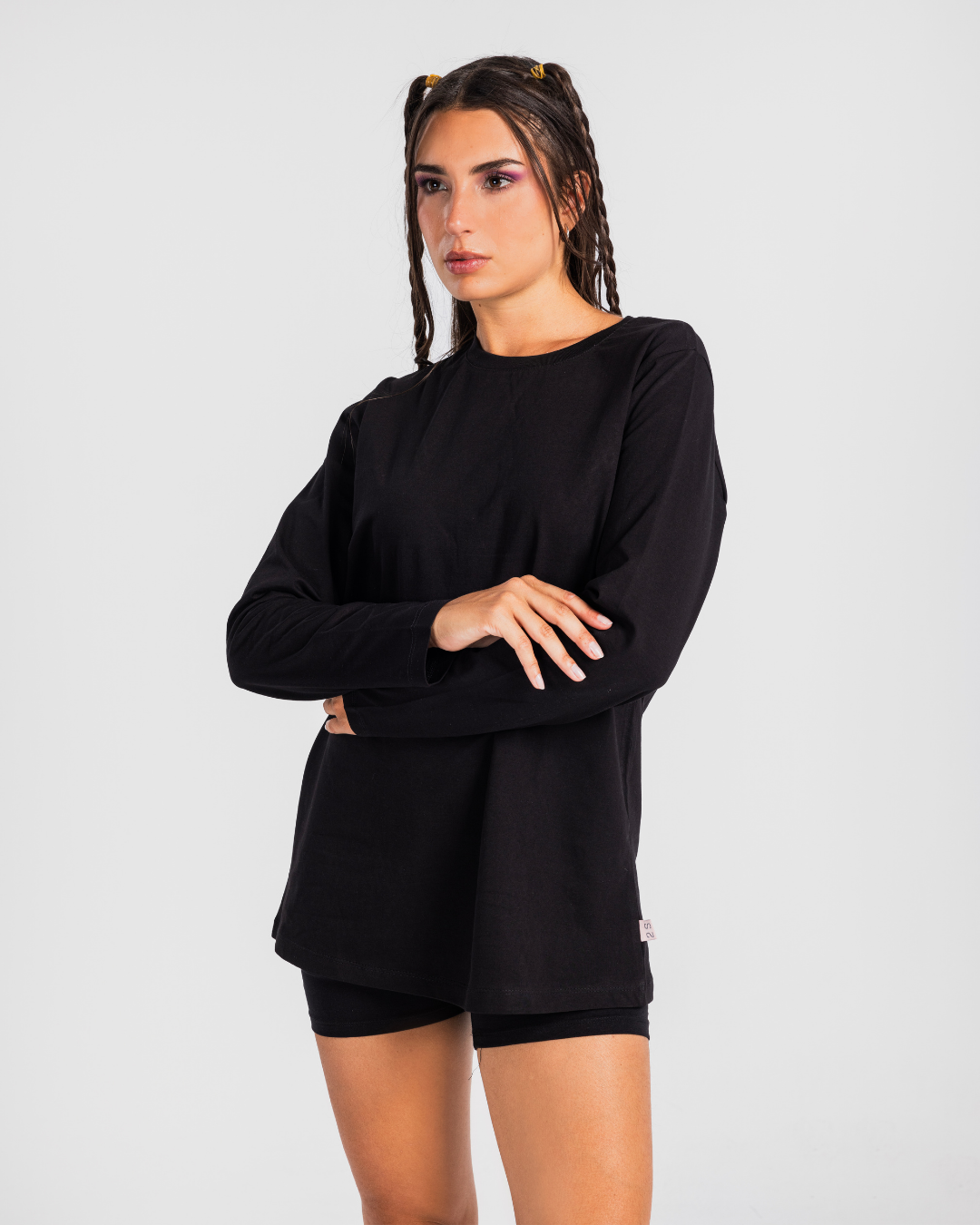 تي شيرت حريمي بكم ساده