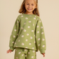 Girls' pajamas with a happy sheep print