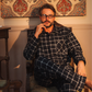 Chic Man in Charcoal Classic Pajama