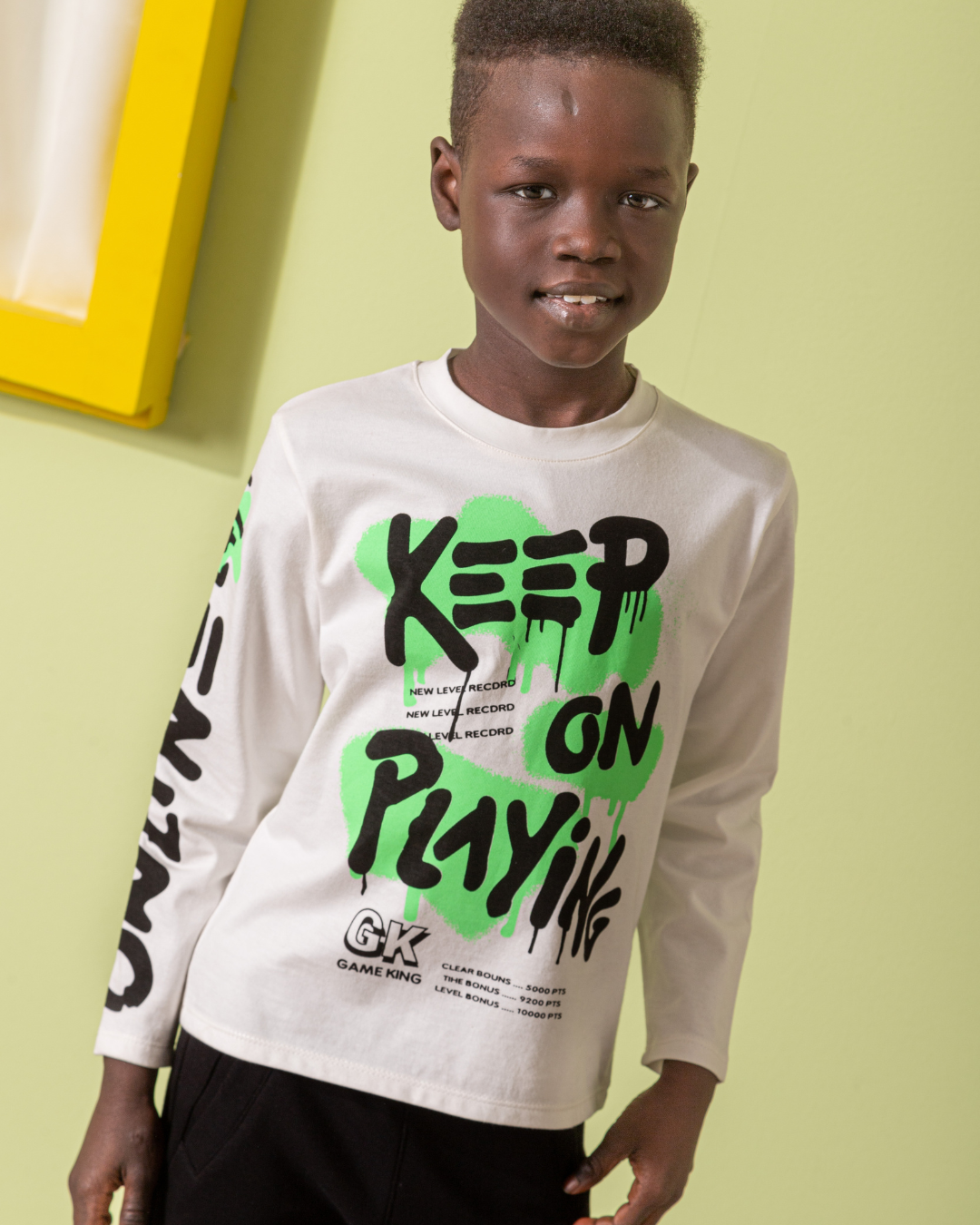 Keep On Playing بيجامة اولادي وسط خريفي