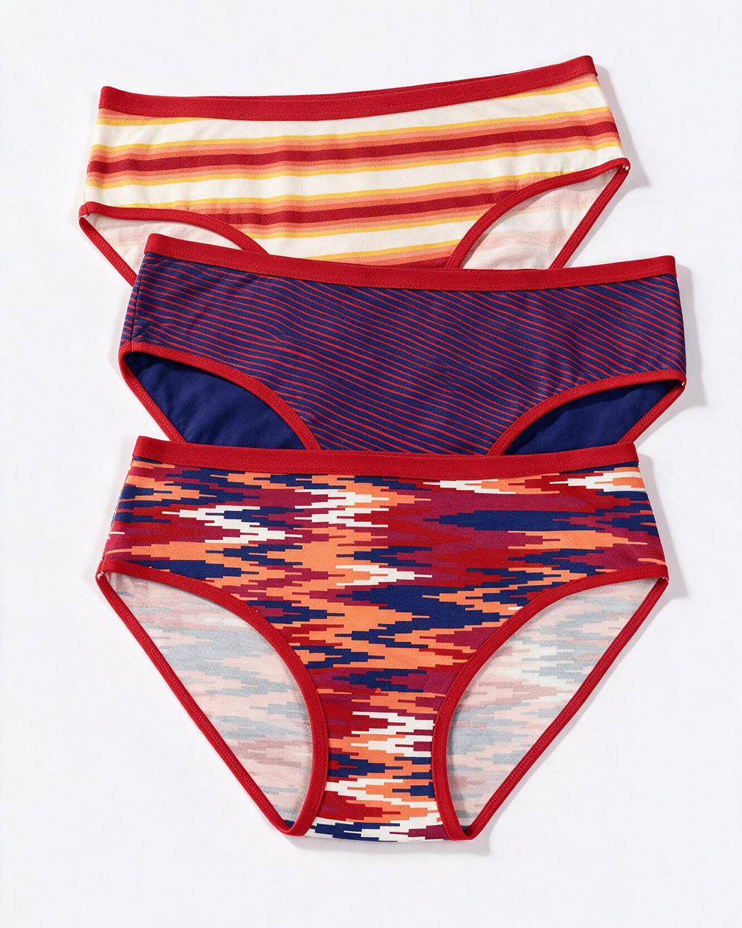 3-Pack High-Wait Printed Briefs