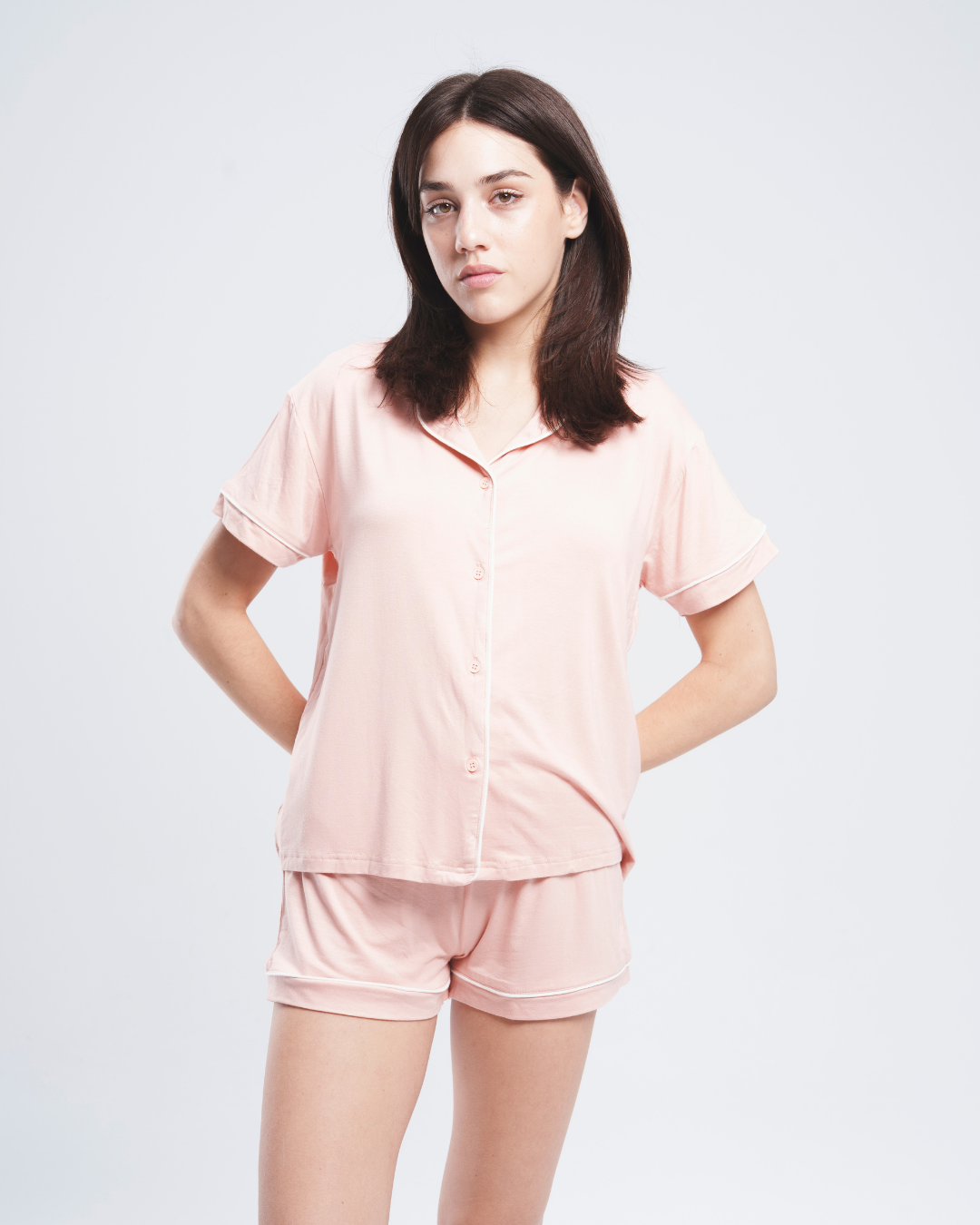 Classic women's pajamas with shorts