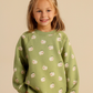 Girls' pajamas with a happy sheep print