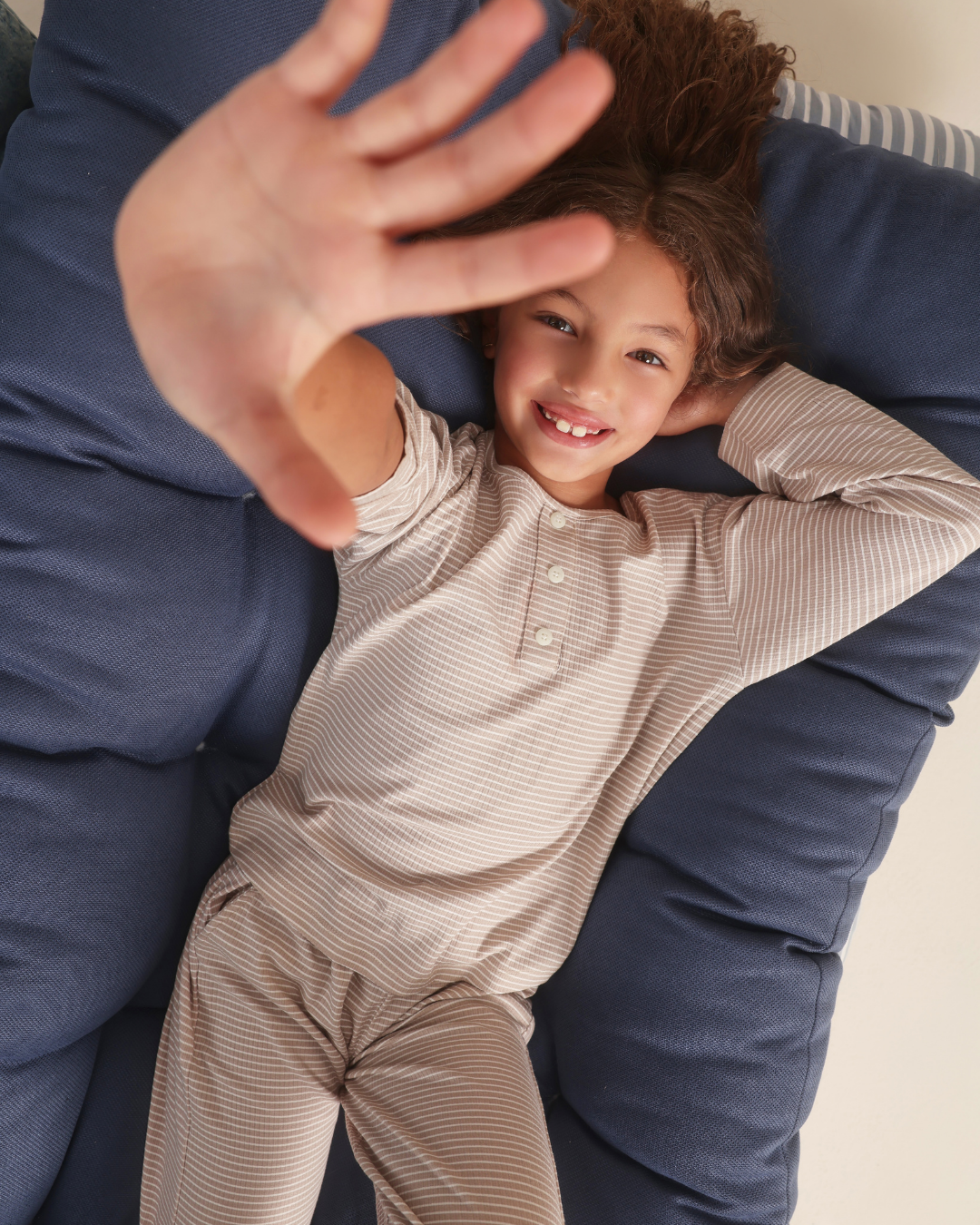 Micro stripes Kids girls pajama