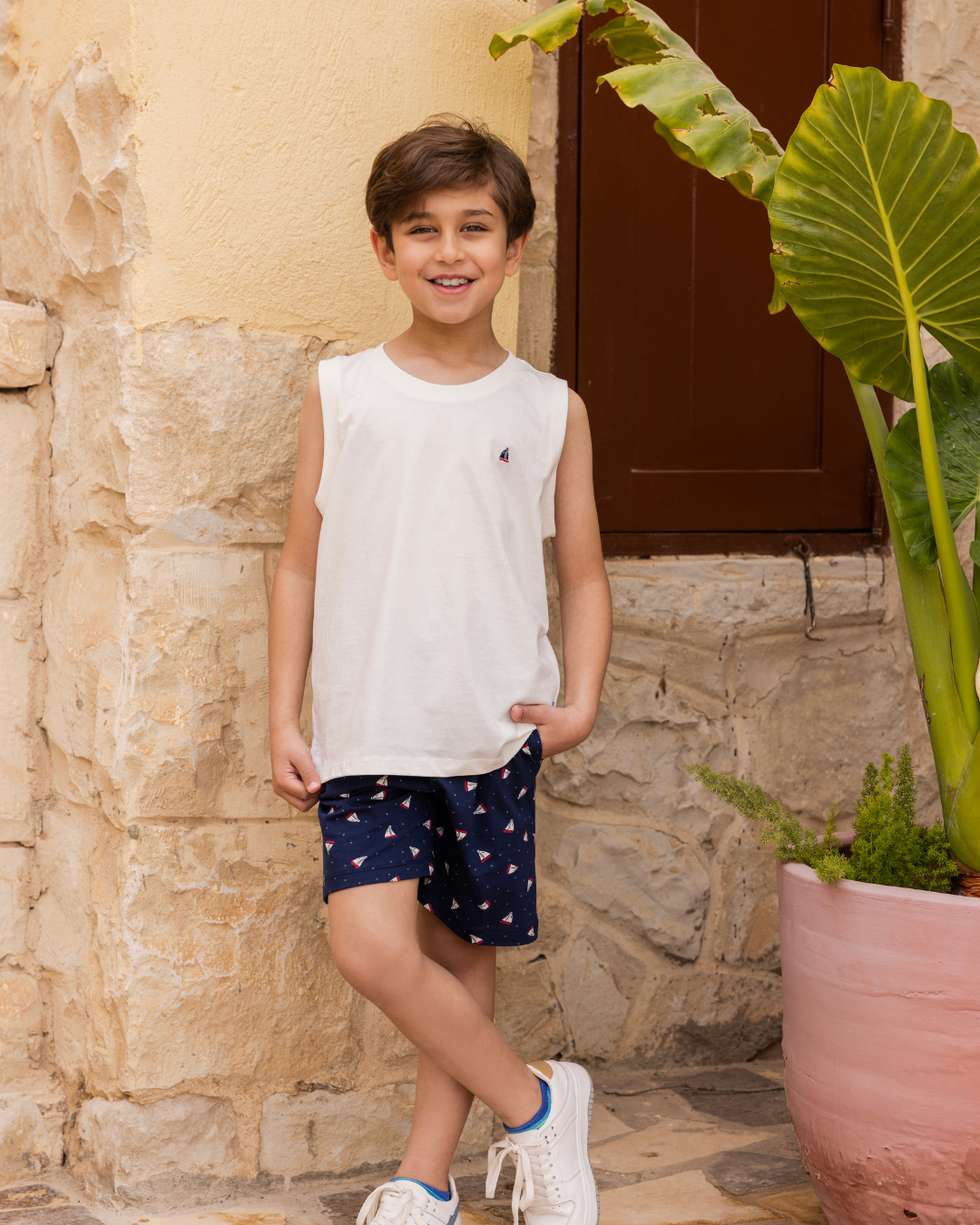 بيجاما  كات و شورت قطن البحار الصغير