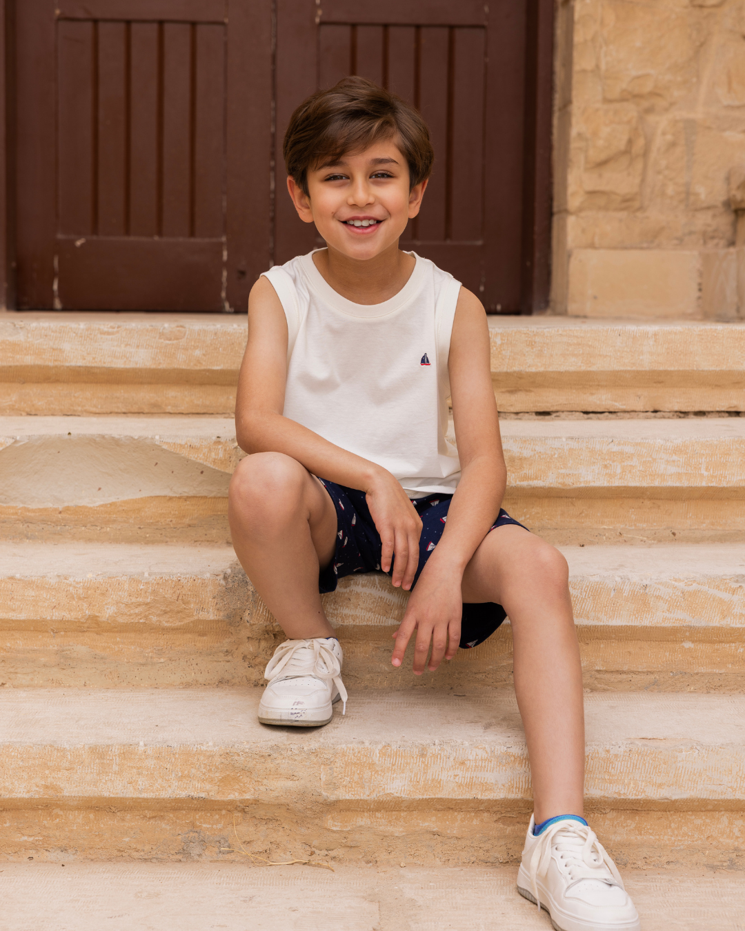 بيجاما  كات و شورت قطن البحار الصغير