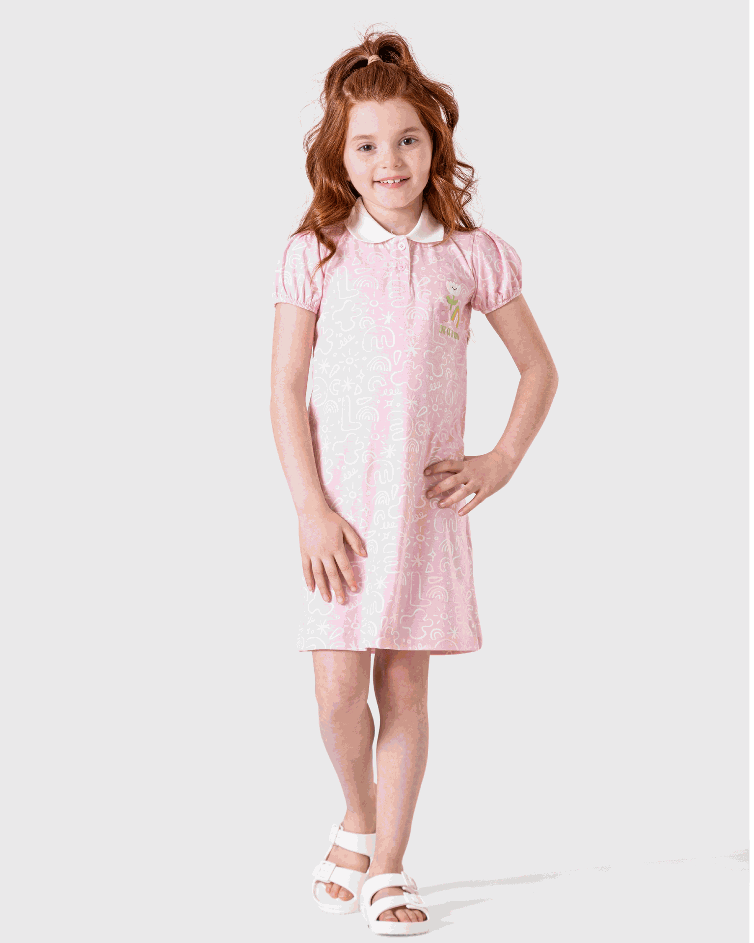 Printed short dress