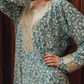 Floral viscose shirt with embroidered sleeves 12