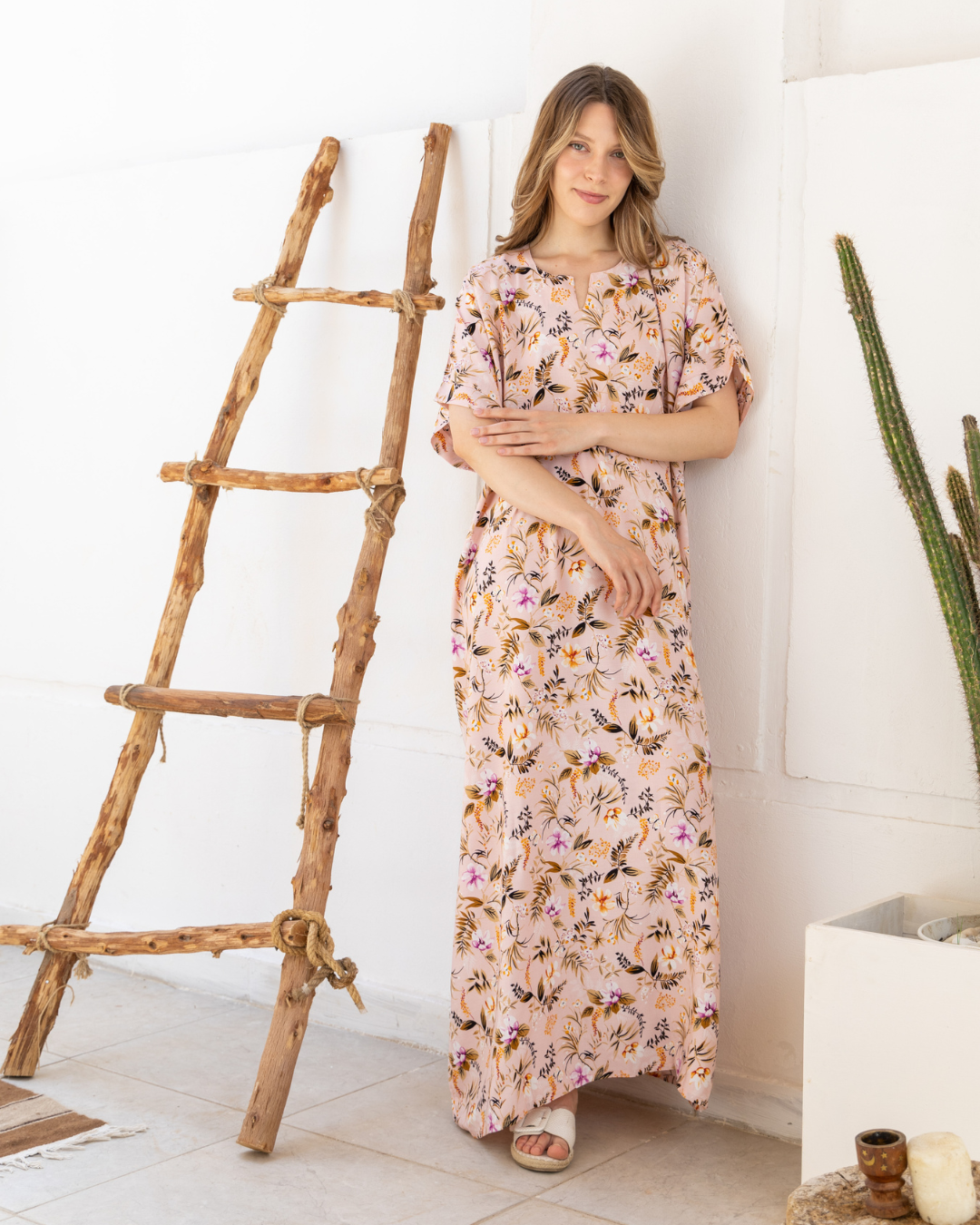 قميص فسكوز مشجر نص كم110