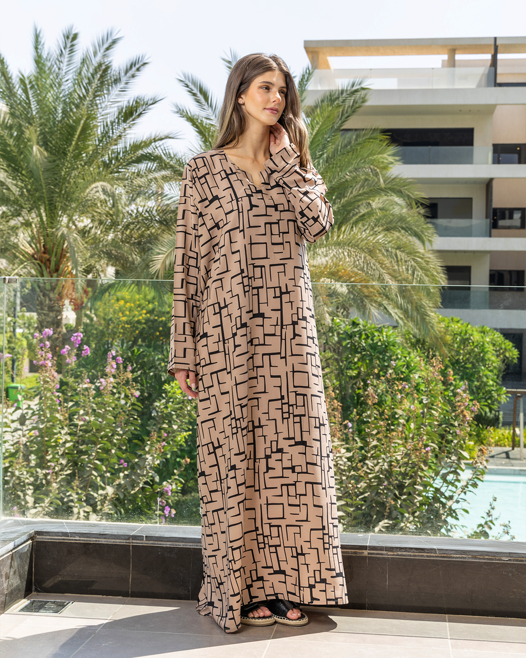 قميص فسكوز كم مشجر 58