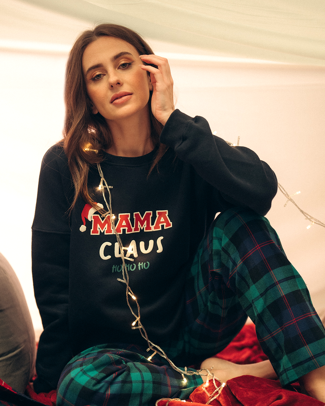 Mama Claus بيجاما حريمي كريسماس