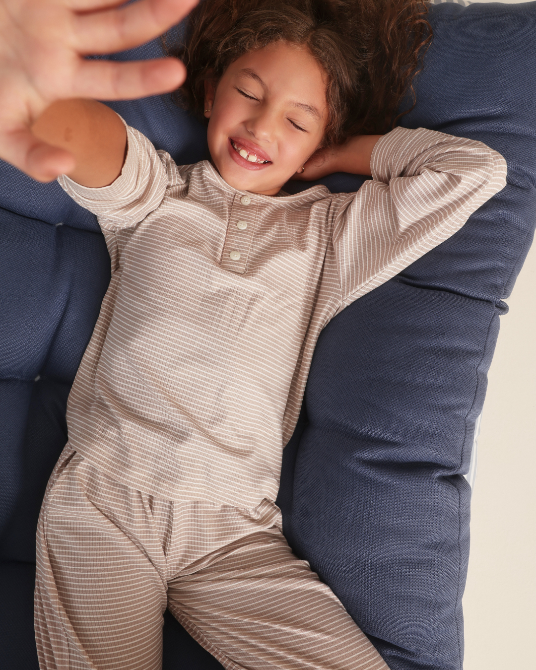 Micro stripes Kids girls pajama