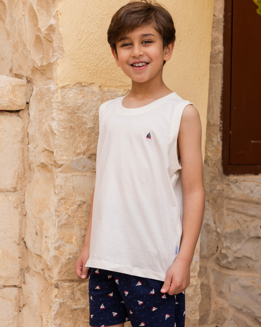 بيجاما  كات و شورت قطن البحار الصغير