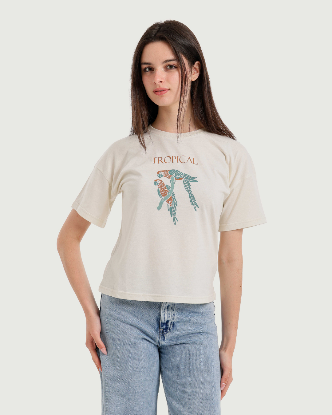 Tropical cotton T-shirt