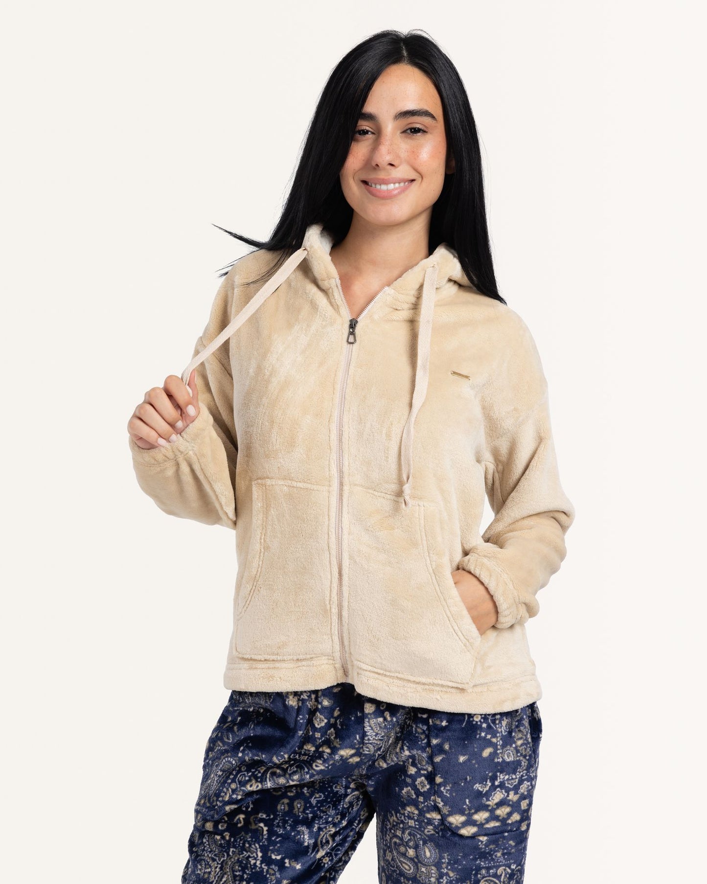 بيجاما بكم طويل و بنطلون بولار