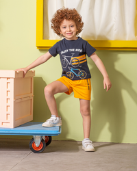 ENJOY THE RIDE WHEELS  بيجامه اولادي بيبي